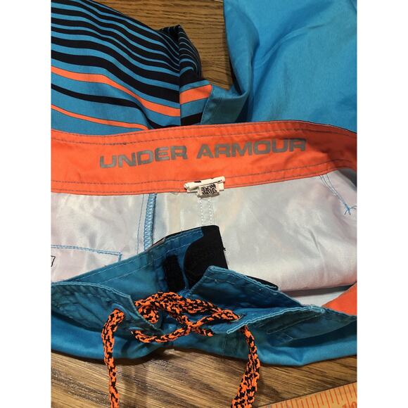 Hurley Board Shorts Mens 28 16 Phantom Blue Swim Trunks W/ Side Pocket Logo - Picture 9 of 10